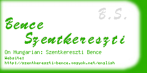 bence szentkereszti business card